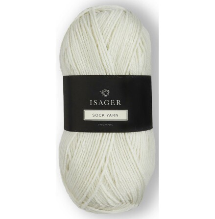 Isager - Sock yarn, färg 0 - 100 g